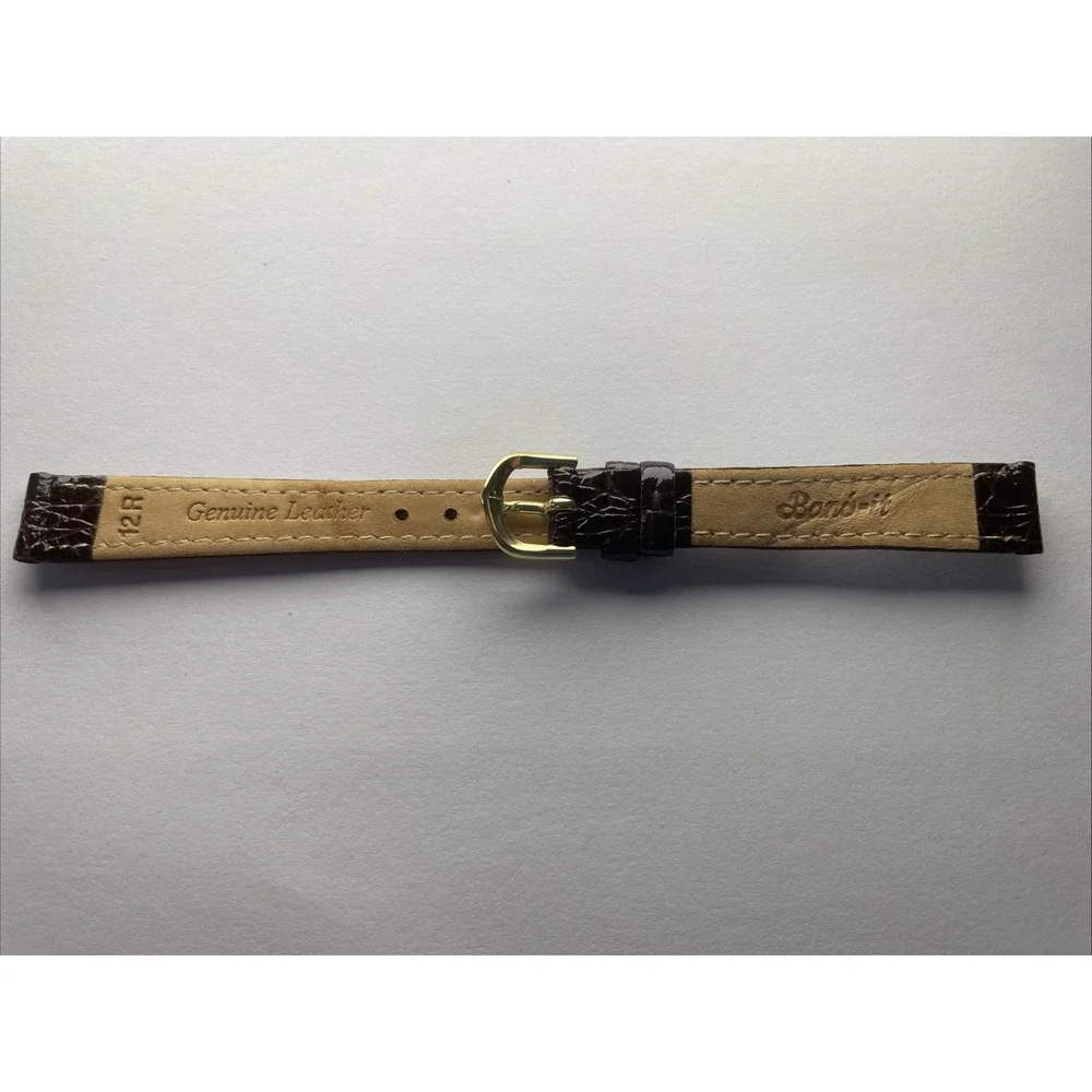 Band-it 12mm Brown Crocodile Grain Watch‎ Band